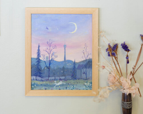 Originalgemälde „Magical Morning“ von Scharle