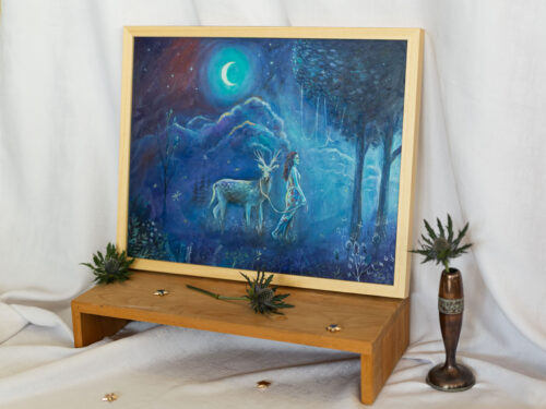Originalgemälde „Guided through the Night“ von Scharle
