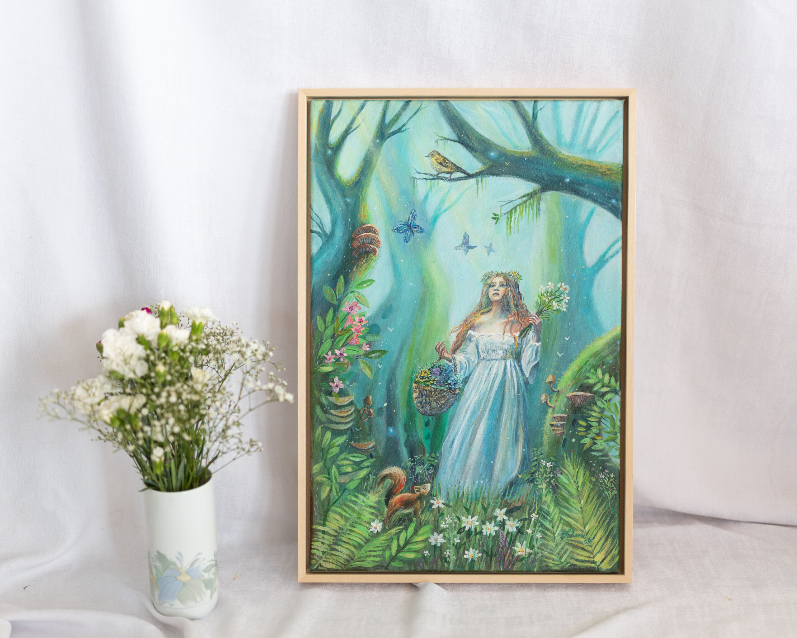 Originalgemälde „Green Dream“ von Scharle