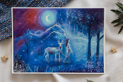 Kunstdruck „Guided through the Night“ von Scharle