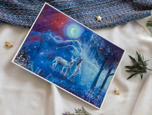 Kunstdruck „Guided through the Night“ von Scharle