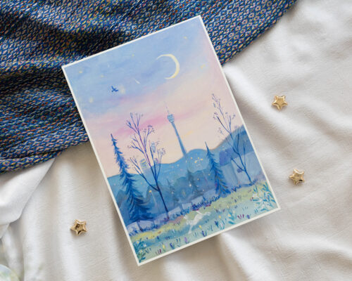 Kunstdruck „A Magical Morning“ von Scharle